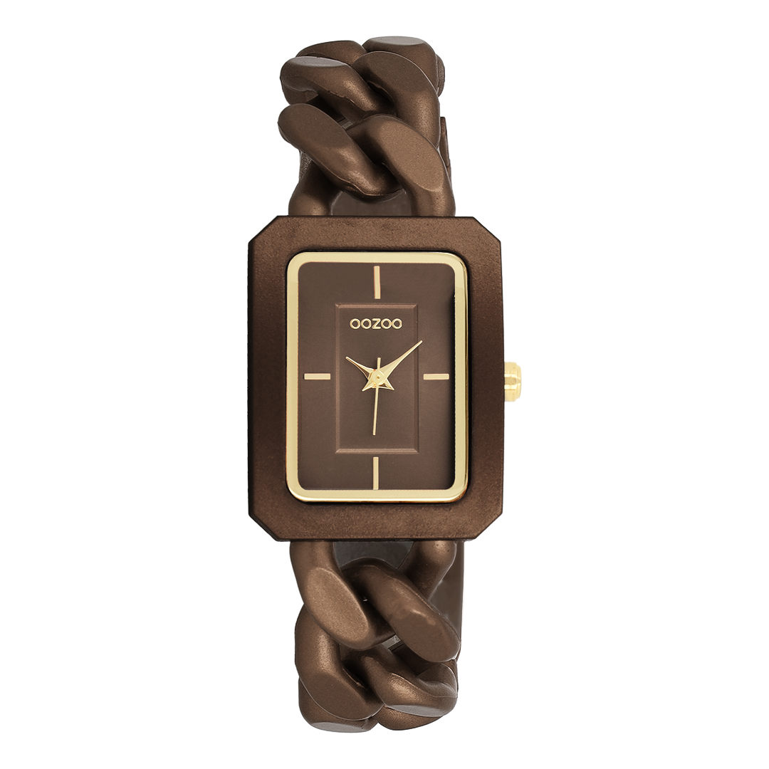 Bronze OOZOO watch with chain bracelet - C11276