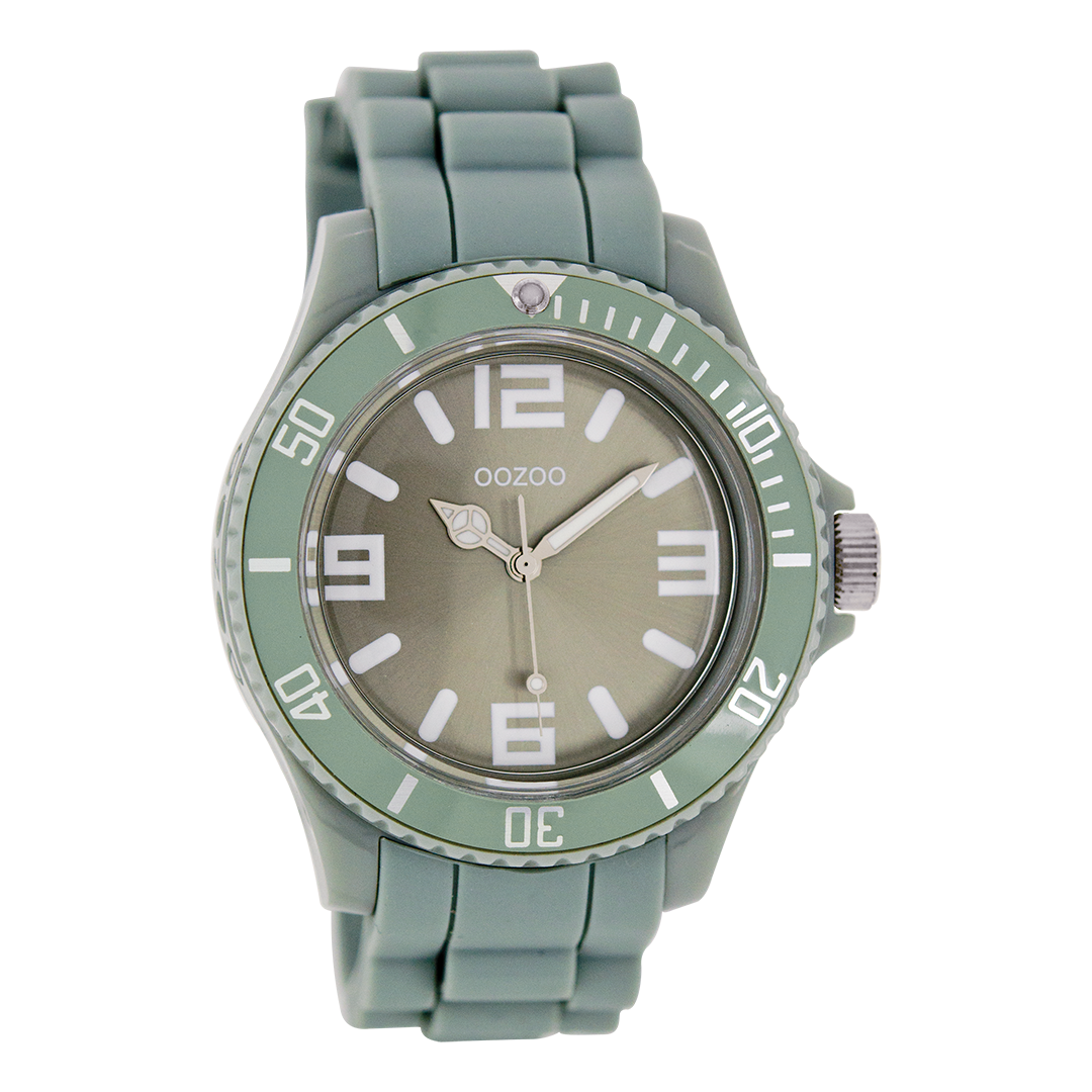 Grijze OOZOO horloge met rubber band - C4279
