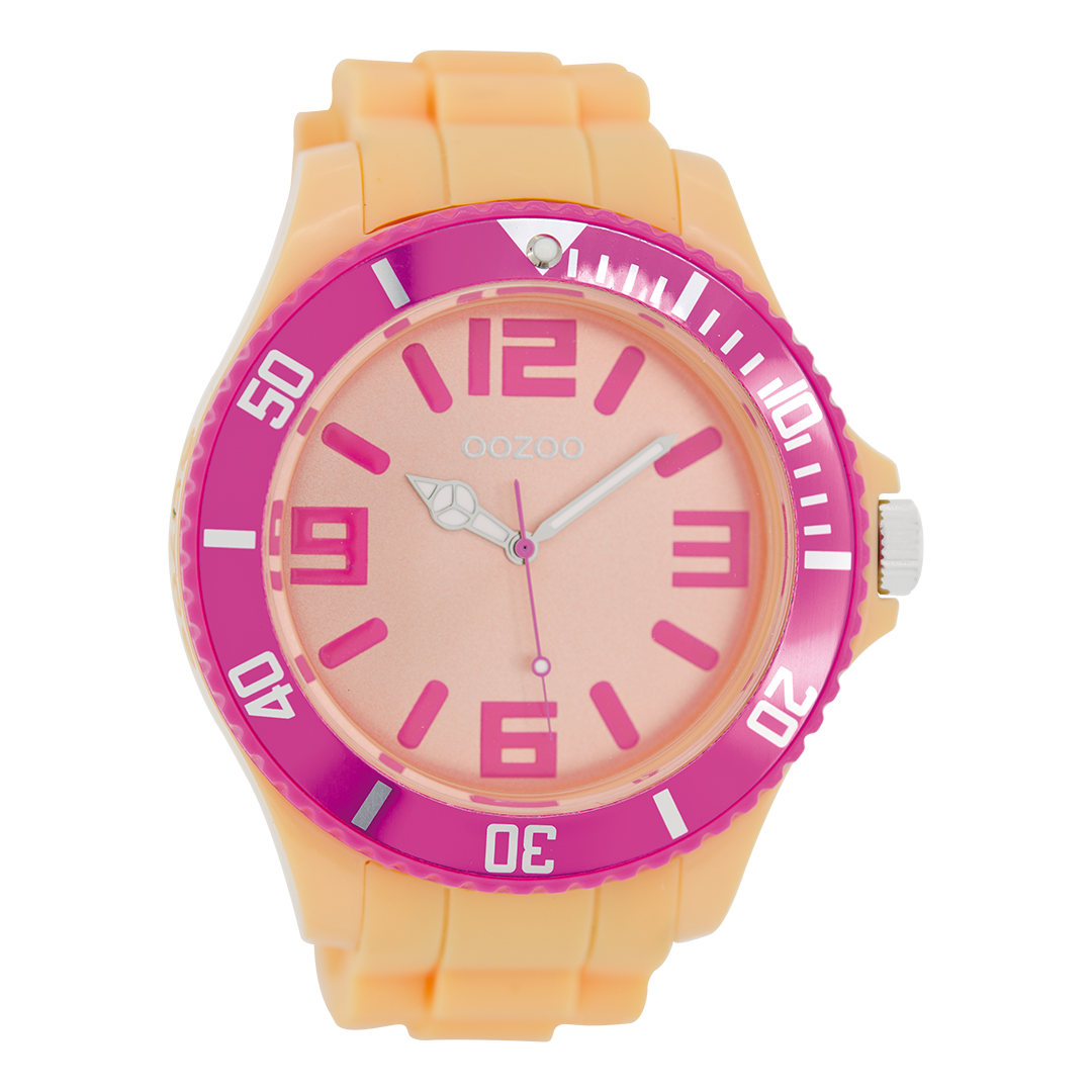 Oranje OOZOO horloge met rubber band - C5830